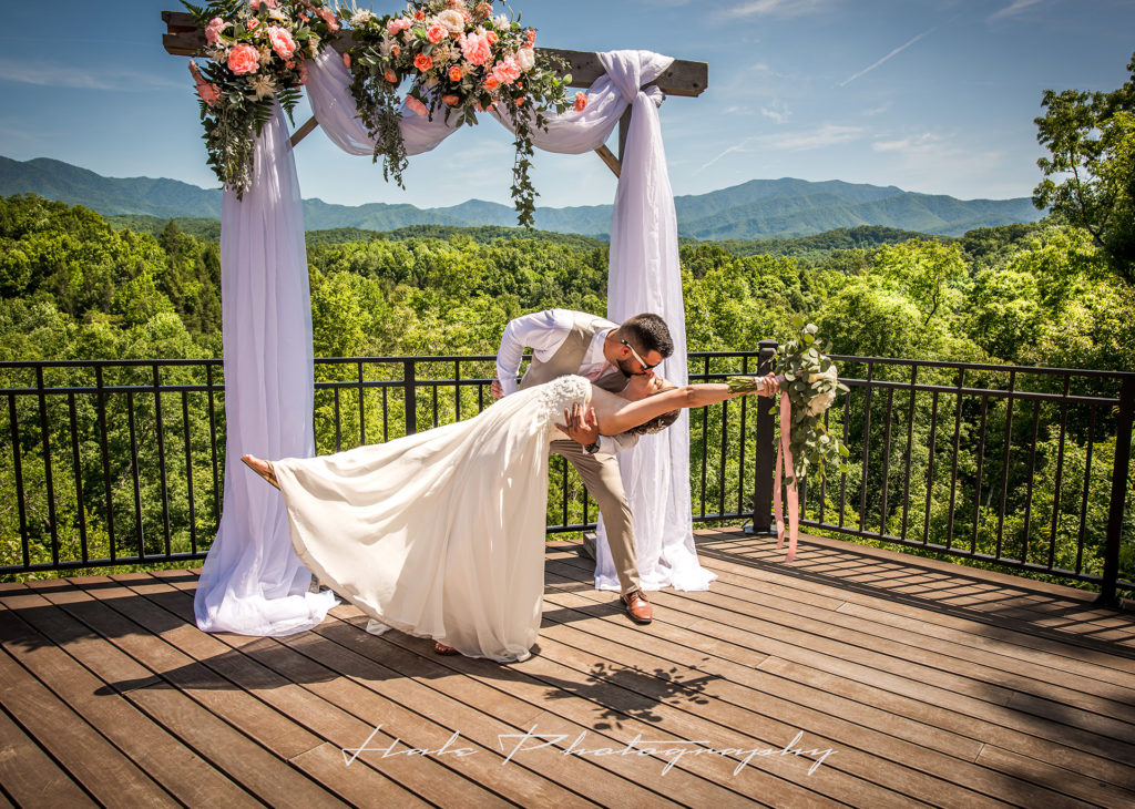 Man and woman getting married